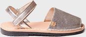 Toni Pons Sandalen COVA-P Platte sandalen Vrouwen Kinderen Platina Leer Textiel Klittenband