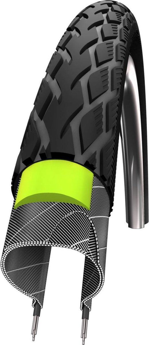 Schwalbe Marathon - Buitenband - Green Guard - 24 x 1.75 inch - Zwart