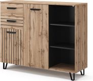 Vicco Amber Dressoir – 38 x 100 cm met 2 laden en 2 deuren Bruin