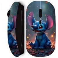 Stitch Zwarte Draadloze Muis