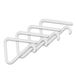 LifeChic Tafelkleedklemmen set van 4 kunststof 5x4 cm wit transparant