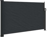 vidaXL Windscherm uittrekbaar 117x300 cm zwart