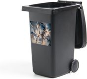 StickerSnake Container Sticker Marmer - Grijs - Blauw - Luxe - Goud - 40x40 cm - Kliko sticker