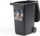 StickerSnake Container Sticker Marmer - Grijs - Blauw - Luxe - Goud - 40x40 cm - Kliko sticker