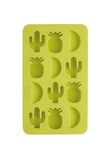 BarCraft Tropical Chic Novelty Siliconen Ice Cube Tray, 22 x 13 cm (8.5" x 5") - Groen