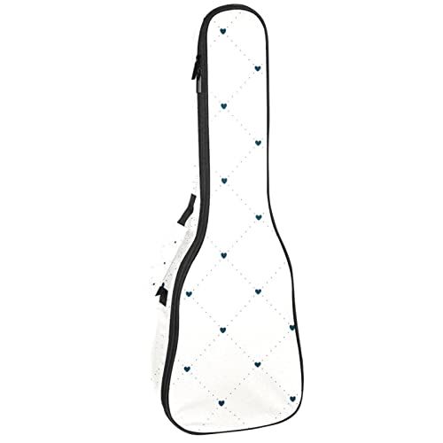Mersov Tenor Ukelele Gigbag Waterdichte Ukelele Case Gewatteerde Rugzak, Geweldig voor Sopraan Concert (21/23/24") Blauw Diamant Rooster