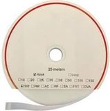 FASTECH® T0102000000325 Klittenband Haakdeel Wit 25m