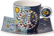 Espressobeker Goebel - James Rizzi | Kop en schotel Espresso Give Peace a Chance | Porselein - 10cm - 100ml