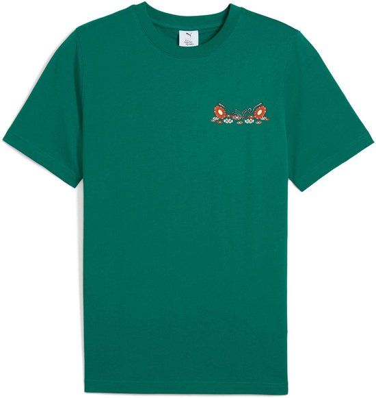 PUMA T-shirt X Squid Game Graphic Katoen Korte Mouw Groen M