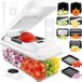 Coupe-légumes - Mandoline - Coupe-oignon - 9 lames interchangeables - Inox 420 - Antidérapant