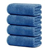 Tens Towels Grote badhanddoeken, 100% katoenen handdoeken, 70 x 150 cm, extra grote badhanddoeken, lichter en super absorberend, sneldrogend, perfecte badhanddoeken voor dagelijks gebruik (pak van 4)