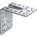 Domax équerre d'assemblage en acier avec nervure, homologation CE et ETA, 90 x 90 x 65 x 2,0 mm