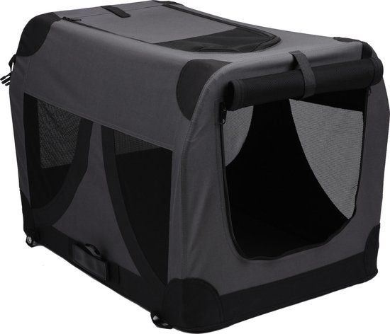 Adori Reis Bench Zwart - Hondenbench - 41x28x28 cm