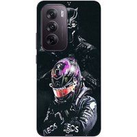Maniacase Coque Pour Oppo Reno 12 pro 5G Lewis Hamilton Black Panther