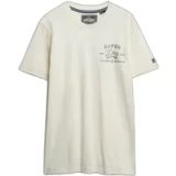 Superdry - Cutters And Makers Relaxed T-shirt - Heren - T-shirts - Bone White - XXXL