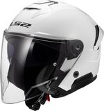 LS2 OF618 Verso II Solid Wit Jethelm - Maat XL
