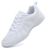 Omgoods - Chaussures de cheerleading pour femmes et filles - Baskets de danse blanches