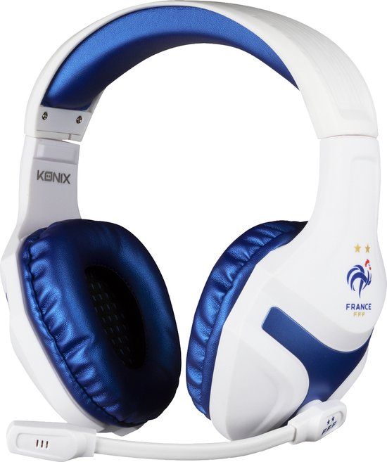 Konix FFF Headset Bedraad Hoofdband Gamen Blauw, Wit