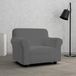 MB HOME BASIC Elastische bankovertrek Dahlia, donkergrijs, 1-zits