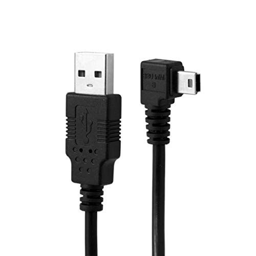 chenyang CY 1.8M Mini USB B Type 5pin Male to USB 2.0 Male Data Cable with Ferrite Right Angled - Right Angled 1.8M