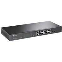 TP-Link Omada DS1018GMP V1.6 - Switch - onbeheerd - 16 x 10/100/1000 (PoE+) + 2 x Gigabit SFP-combinatie - rack-uitvoering - PoE+ (250 W)