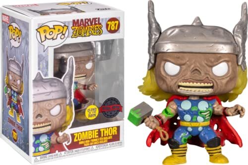 POP! Funko Marvel Zombies #787 - Thor Zombie - Glow in the Dark Figure - Special Edition 55646