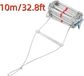 StarTech Seilloopladder Redding-/vluchtladder 10 meter Staal- en aluminiumlegering Bruin