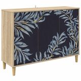 vidaXL Dressoir DOKKUM Sonoma 102 x 33 x 75 cm Bewerkt hout