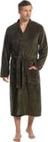 Ten Cate Basics badjas dark green voor Heren | Maat XXL