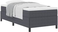 vidaXL Boxspringbed Donkergrijs 80 x 200 cm Corduroy stof