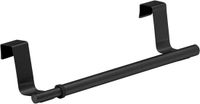 Ibenzoa® Telescoop Handdoekhouder - Zwart - RVS - Uitschuifbaar