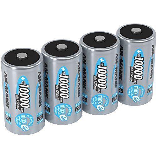 Ansmann Accu D 10.000 mAh NiMH 1,2 V (4 stuks) - oplaadbare mono D-batterijen