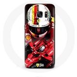 Maniacase Etui voor Samsung Galaxy s7 Formule 1 Sebastian Vettel F1 Rood