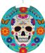 Amscan Lampion Halloween - 25 cm - rond - day of the dead