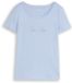 Tom Tailor T-shirt met glitterlogo Kentucky Blue