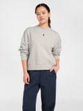 Hummel hmlFOUNDATION SWEATSHIRT Femme L Gris Clair Chiné Coton