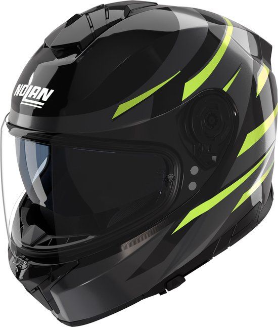 Nolan N80-8 Fervo Helm - Zwart/groen - XXS