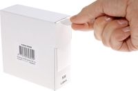 Rillprint Etiket 25mm 500st op rol transparant