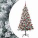 vidaXL Sapin de Noël artificiel avec boules 120 cm 150 LED Blanc chaud