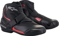 Alpinestars SMX-1 R V2 Zwart Rood Motorschoenen - Maat 42