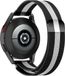 Strap-it Milanees bandje geschikt voor Samsung Galaxy Watch 5 / 4 / Classic - zwart/wit