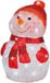 Lumineo Kerstverlichting Led figuren voor buiten sneeuwpop 25 x 25 x 35 cm met 40 lampjes helder wit