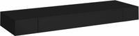 vidaXL Zwevend wandrek met lade, 80 x 25 x 8 cm, zwart