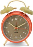 Fisura Retro Wekker met Hamerbel - Beige/Oranje
