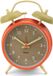 Fisura Retro Wekker met Hamerbel - Beige/Oranje