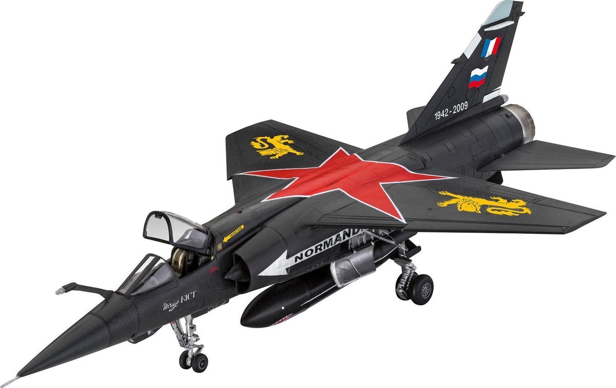 Revell RV04971 Dassault Mirage F-1C/CT, vliegtuigmodelbouwset 1:72, 21,3 cm getrouwe modelbouwset voor gevorderden, ongeverfd