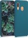 kwmobile hoesje geschikt voor Samsung Galaxy A40 - Hoesje met siliconen coating - Smartphone case in mat petrol