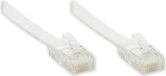 Slimline Patchkabel Cat. 5e, 5 meter, U/UTP, plat, wit, met knikbescherming