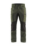 Blåkläder Service werkbroek met stretch 1459-1845 - Army Groen/Zwart - D108
