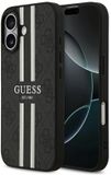 Guess Hoesje geschikt voor Apple iPhone 17 - 4G Printed Stripes Hard Case Back Cover - Geschikt voor MagSafe - Zwart
